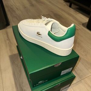 wht/green Lacoste